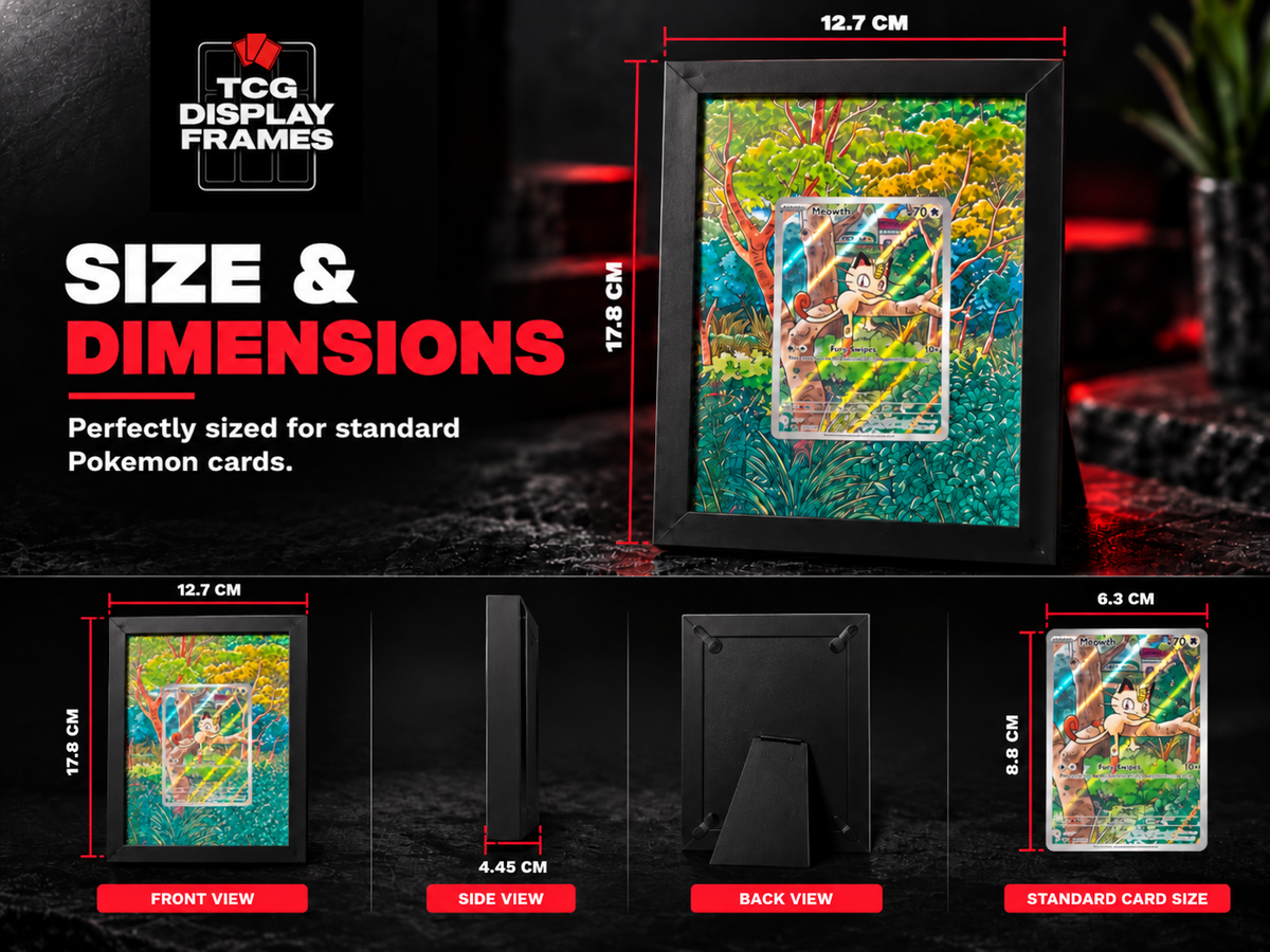 TCG Display Frame 5x7 inch size guide