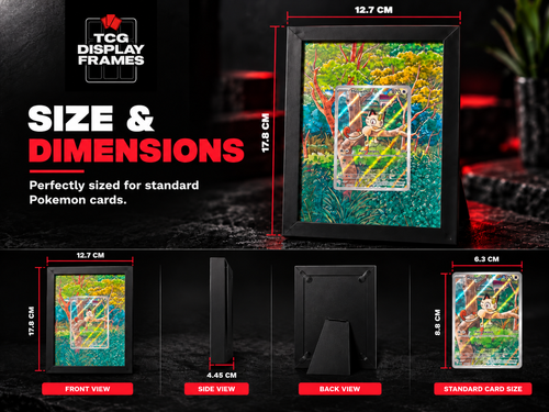 TCG Display Frame 5x7 inch size guide
